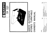 Sanyo TP-727 - Owners Manual 